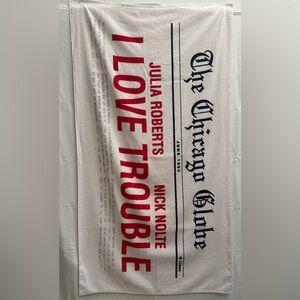 Beach Towel From the Original 1994 Movie Classic I Love Trouble w/Julia Roberts