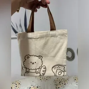 Bear And Bread Small Tote Bag