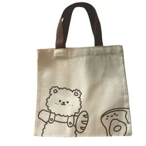Bear And Bread Small Tote Bag