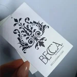 Becca Rebecca Virtue Crochet Bikini Top Small White NEW Triangle Boho Bridal