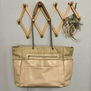 BEIS Tan Cream Large Diaper Bag OS