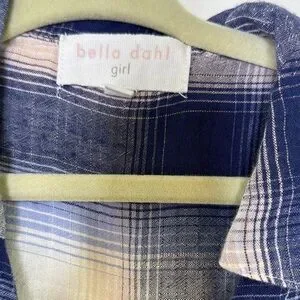 Bella Dahl Sleeveless Blue And White Tunic Dress