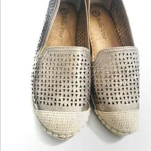 Bella Vita Metallic Gold Espadrilles
