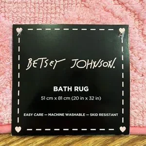 Betsey Johnson Pink Bath Rug