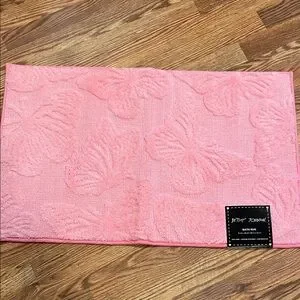 Betsey Johnson Pink Bath Rug