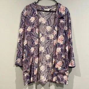 Betsy's Things Floral Cardigan - Size 9/10
