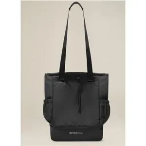 Beyond Yoga Convertible Gym Bag Black Backpack Pockets Zipper New