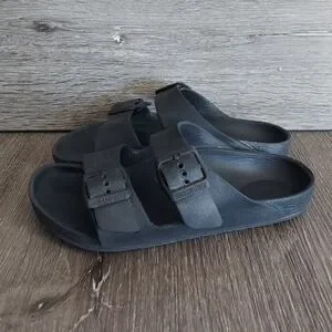 Birkenstock Arizona Eva Kids Black Double Strap Comfort Slides Sandal Size 2