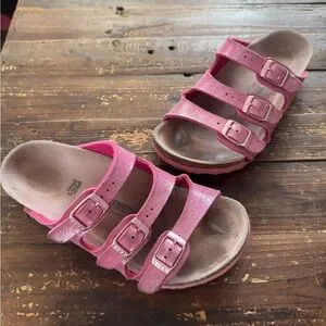 Birkenstock Kids’ Florida Iridescent Pink