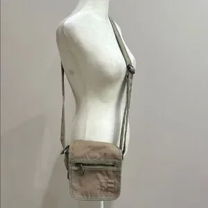 Bjorn Borg Vintage Tan Messenger Bag With Adjustable Strap