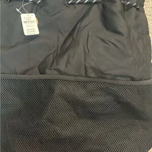Black Drawstring Men's Bag
