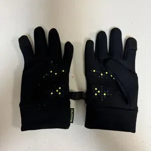 Black Fleece Gloves Kid’s Large Snow Ski Unisex Warm Winter Lightweight