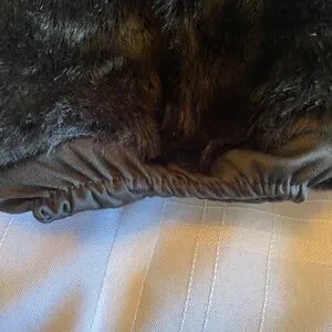 Black Fuzzy Boot Topers