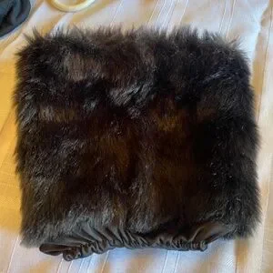 Black Fuzzy Boot Topers