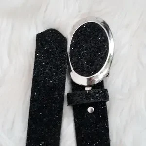 Black Glittery Belt