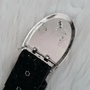 Black Glittery Belt