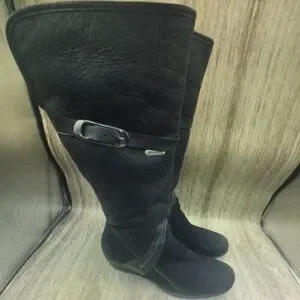 Black Knee-High Boots