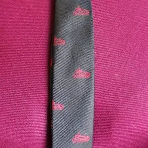 Black With Motorcycles Youth Clip-On Necktie 17" Length
