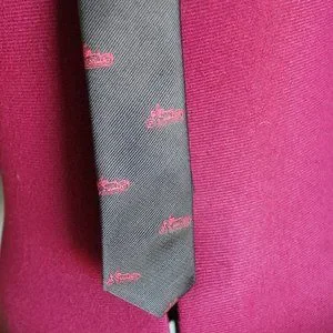 Black With Motorcycles Youth Clip-On Necktie 17" Length