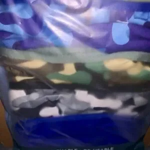 Blue Camo Pattern Fabric Face Mask Unisex 5 Pack Plus