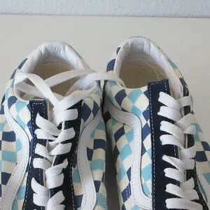 Blue Checkered Old Skool Vans