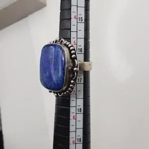 Blue Lapis Lazuli Statement Ring