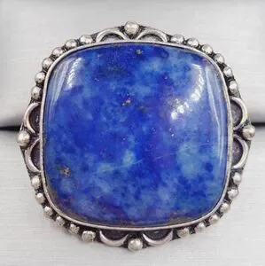 Blue Lapis Lazuli Statement Ring