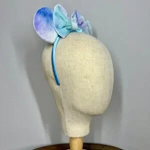 Blue Velvet Vibes Minnie Ears Disney-Inspired Pastel Tie-Dye Mouse Ears