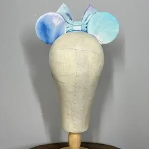 Blue Velvet Vibes Minnie Ears Disney-Inspired Pastel Tie-Dye Mouse Ears