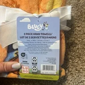 Bluey Viral Halloween Hand Towels 2 Pack NWT