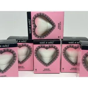 BNIB Wet-N-Wild Kabuki Makeup Brush Set-of-6 Ultra Domed Powder Full Coverage