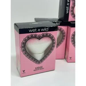 BNIB Wet-N-Wild Kabuki Makeup Brush Set-of-6 Ultra Domed Powder Full Coverage