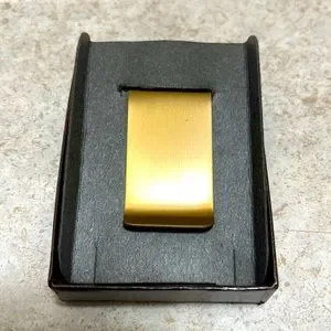 BNWT VINTAGE LAS VEGAS BRASS MONEY CLIP 1970-80s