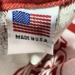 Bogey Boys Dice Beach Towel Red & White Striped 100% Cotton USA Made Retro