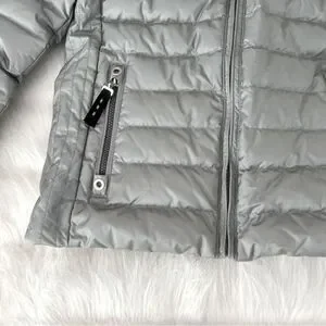 Bogner Kids Silver Down Ski Jacket with Hoodie (M)