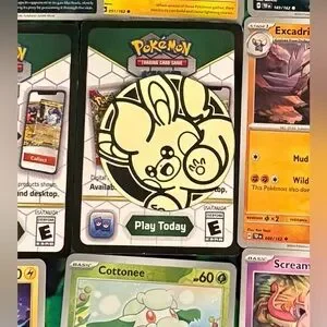 BOGO 1 Pawmi Pokémon Coin 2 Unused Code Cards And 10 Variety Pokémon Cards