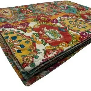 Boho Floral Paisley Cotton Placemats Set Of 6 Multicolor 12x17.25 Dining Table