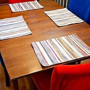 Boho Loomed Colorful Placemats