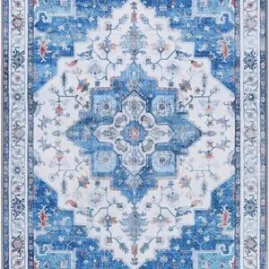 Boho Tribal Rug - 2x3 Entryway Rug /Doormat Non-Slip Washable Low-Pile NEW