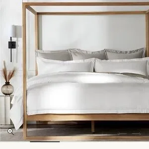 Boll And Branch Signature Hemmed Full/ Queen Duvet Cover NEW Organic Cotton