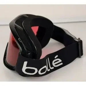 Bolle‎ Ski Snowboard Goggles Red Lens Black Band Adjustable