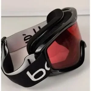 Bolle‎ Ski Snowboard Goggles Red Lens Black Band Adjustable