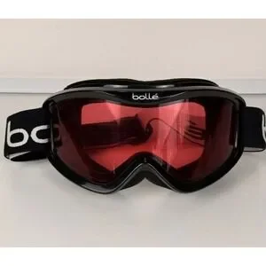 Bolle‎ Ski Snowboard Goggles Red Lens Black Band Adjustable