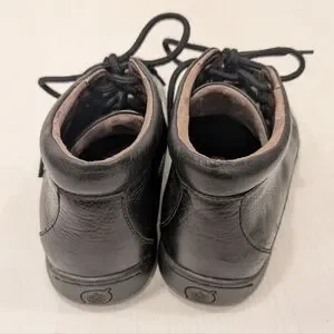 BORN Men's High Top Black Leather Chukka Lace-up Boots Dress Shoes Size 10.5