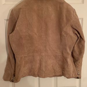 Boston Proper Women’s Equestrian Tan Leather Jacket Sz L