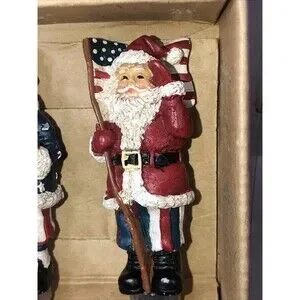Boston Warehouse Christmas Patriotic Santa Dip Cheese Charcuterie Spreader Set