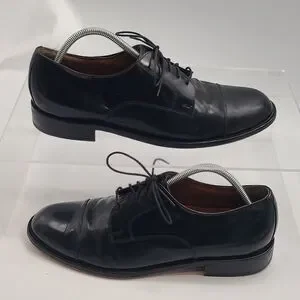 Bostonian Classics Oxford Cap Toe Dress Shoe 25400 07307 US 12M Black Leather