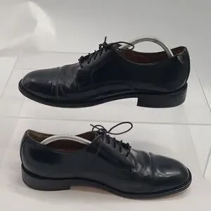 Bostonian Classics Oxford Cap Toe Dress Shoe 25400 07307 US 12M Black Leather