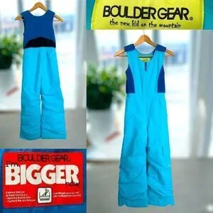 BOULDER GEAR Youth Kids Winter Snow Ski Bib Overalls Snowsuit Pants $98 Size 7