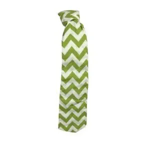 Boys Adjustable Neckties Set Of 2 Green White Polka Dots Chevron 2-5 Years Old